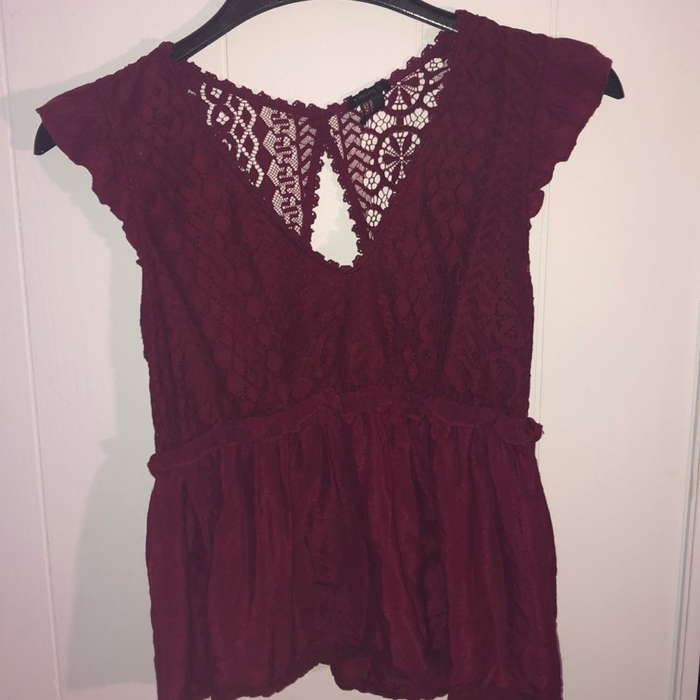 Maroon blouse